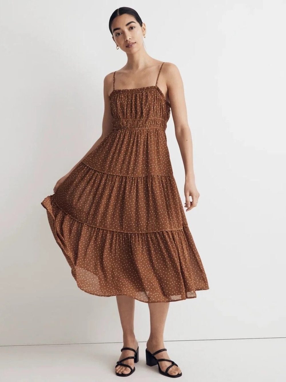Sophia Cami Tiered Midi Dress